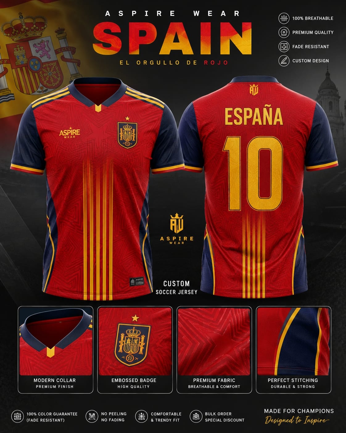 Professional Match Soccer Jersey (H)